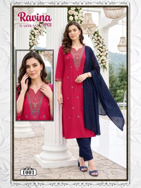 Desi kudi ravina 3pcs bani kurtis wholesale